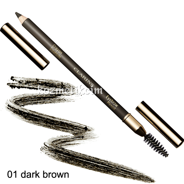 Clarins Eyebrow Pencil Kaş Kalemi 01 Dark Brown