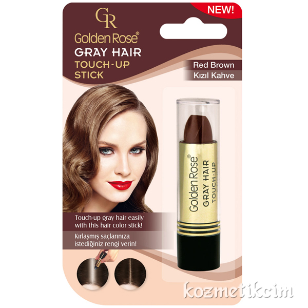 Golden Rose Gray Hair Touch-Up Stick Saç Beyaz Kapatıcı Kızıl Kahve