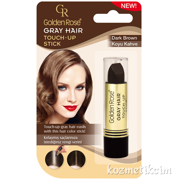 Golden Rose Gray Hair Touch-Up Stick Saç Beyaz Kapatıcı Koyu Kahve