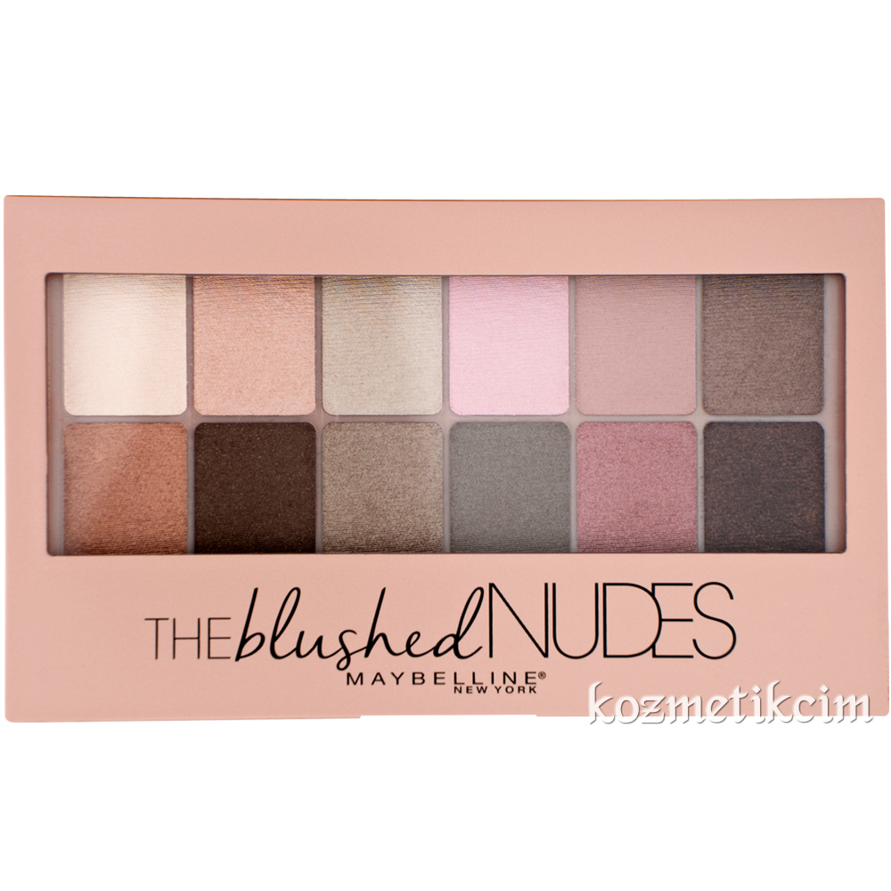 Maybelline The Blushed Nudes Eyeshadow Palette Nude 12 li Göz Far Paleti-01