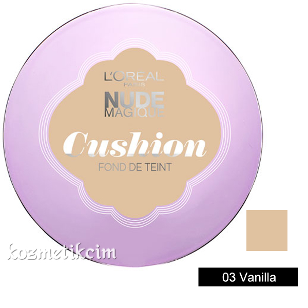 L'Oréal Nude Magique Cushion Likit Sünger Fondöten 03 Vanilla