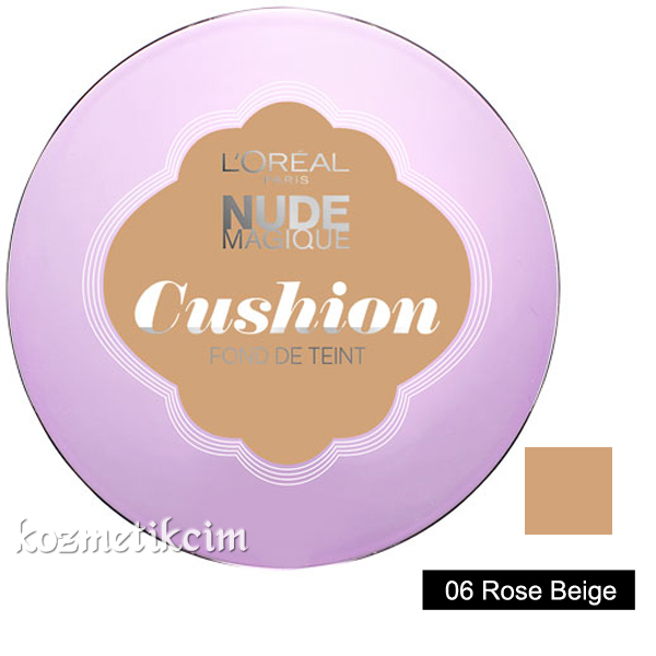 L'Oréal Nude Magique Cushion Likit Sünger Fondöten 06 Rose Beige