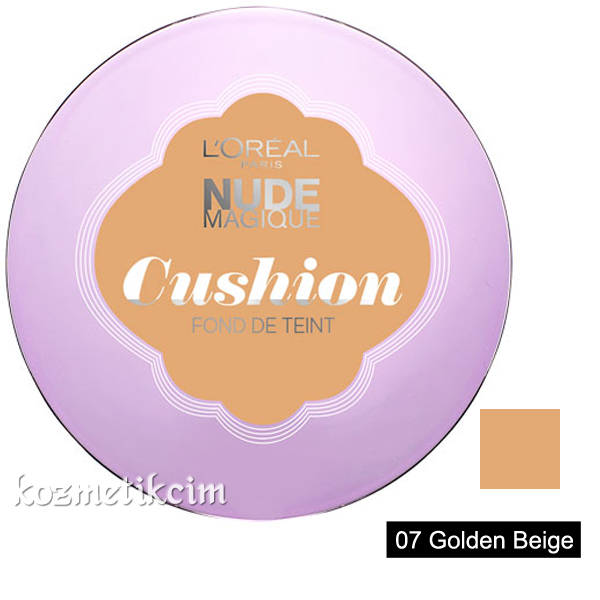 L'Oréal Nude Magique Cushion Likit Sünger Fondöten 07 Golden Beige