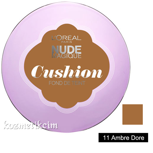 L'Oréal Nude Magique Cushion Likit Sünger Fondöten 11 Ambre Dore