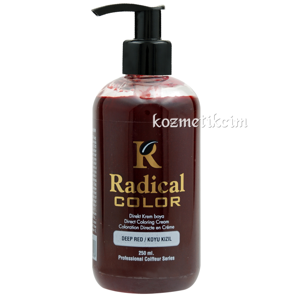 Radical Color Su Bazlı Bakım Yağlı Saç Boyası Koyu Kızıl