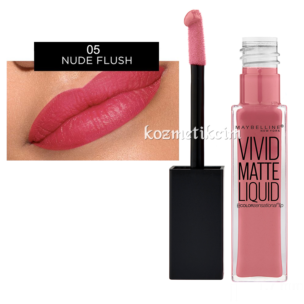 Maybelline Vivid Matte Liquid Ruj 05 Nude Flush