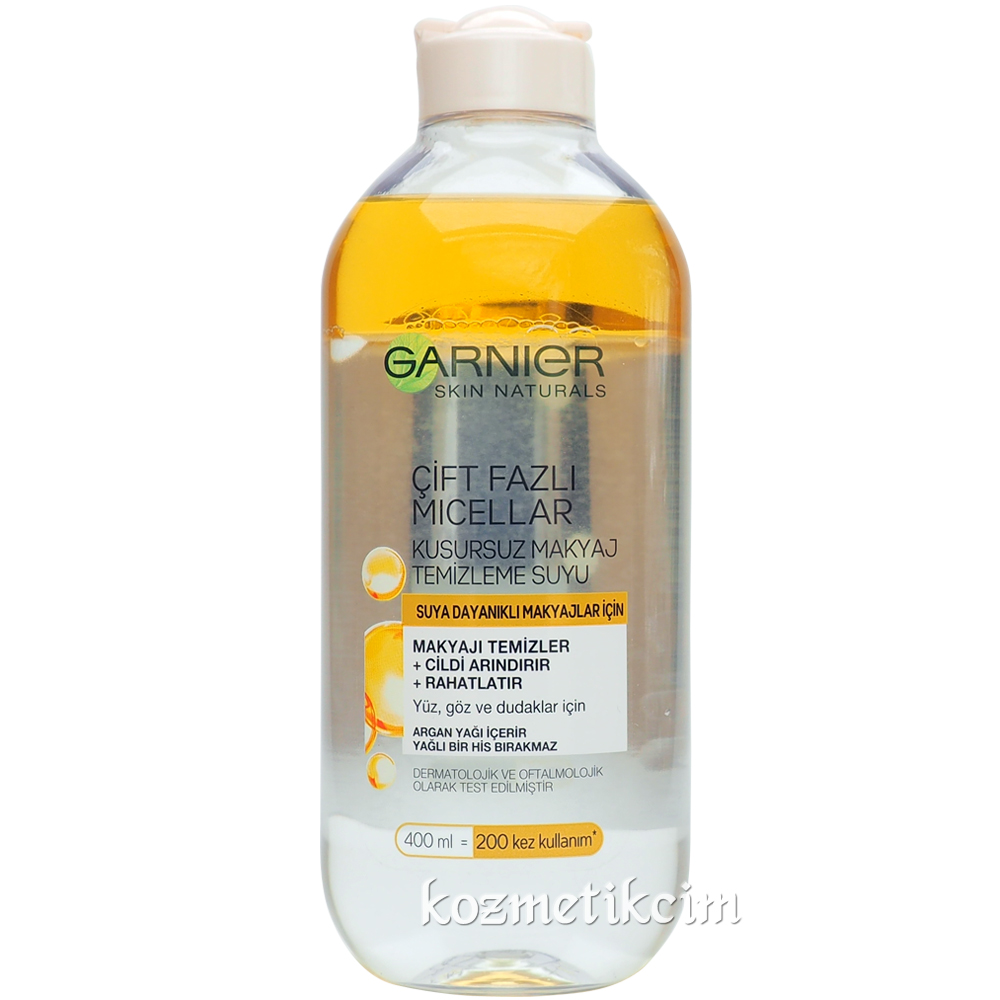 Garnier Skin Naturals Çift Fazlı Micellar Kusursuz Makyaj Temizleme Suyu 400 ml