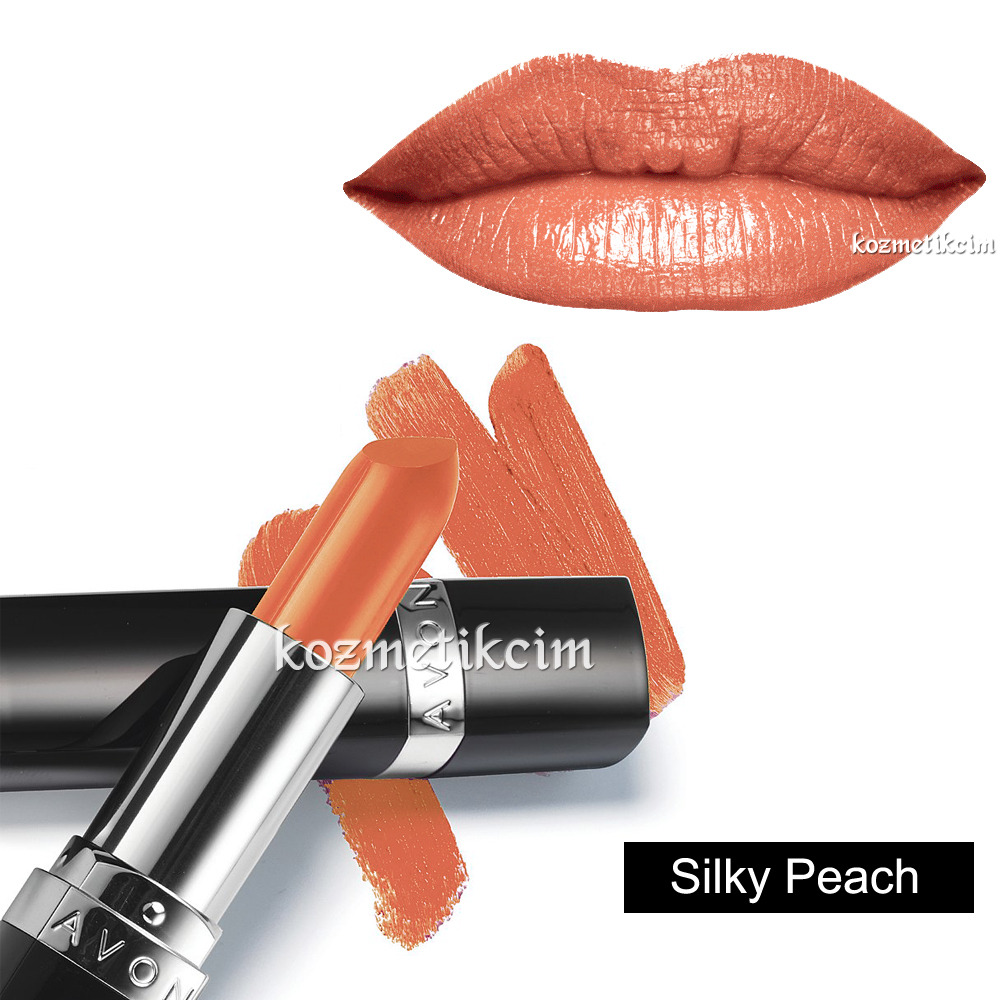 AVON Sevgililer Günü Özel Set Ultra Colour Ruj+Makyaj Çantası+Super Shock Maskara Silky Peach