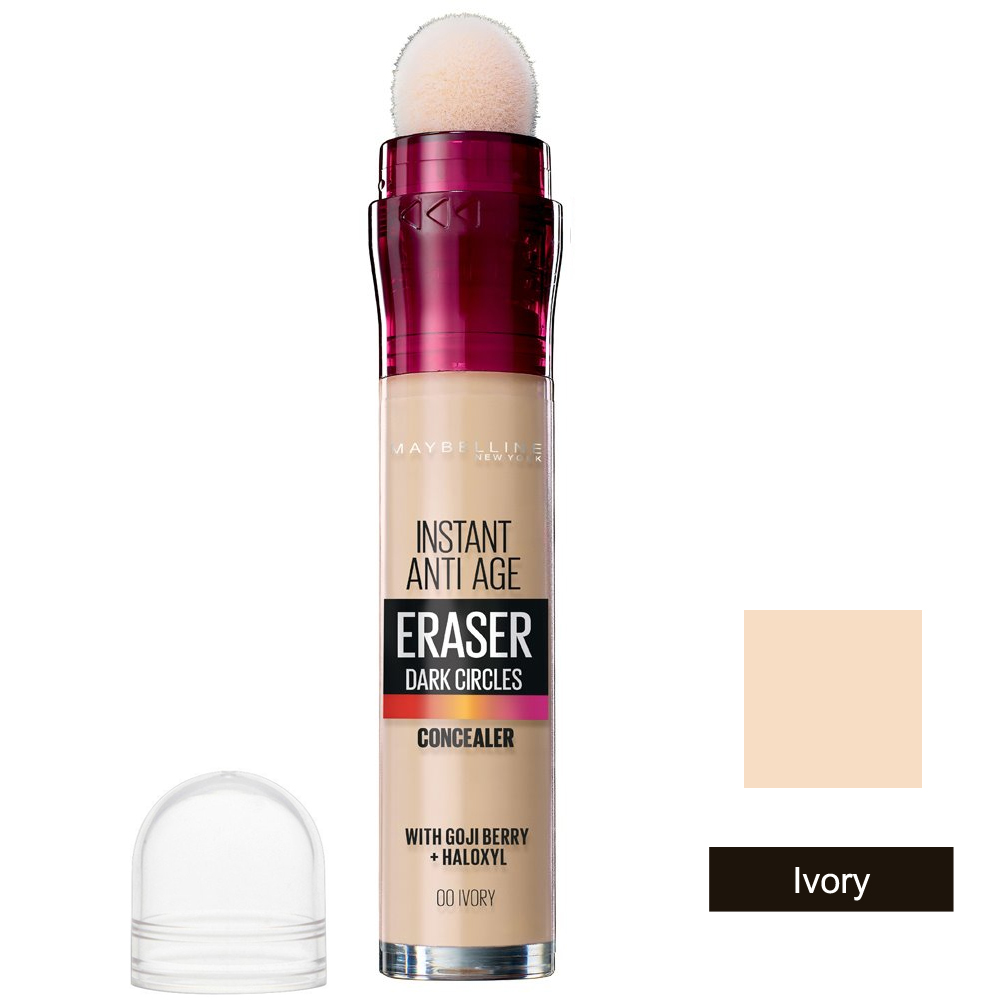 Maybelline Instant Anti-Age The Eraser Eye Perfect & Cover Concealer Ivory