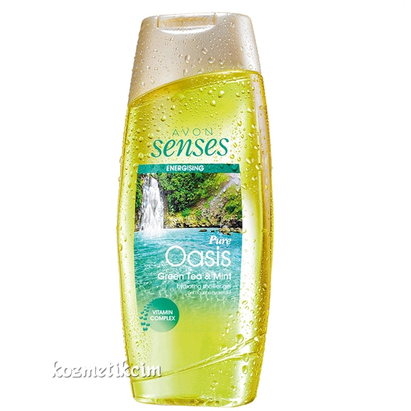 AVON Senses Energising Pure Oasis Yeşil Çay ve Nane Kokulu Duş Jeli 250 ml