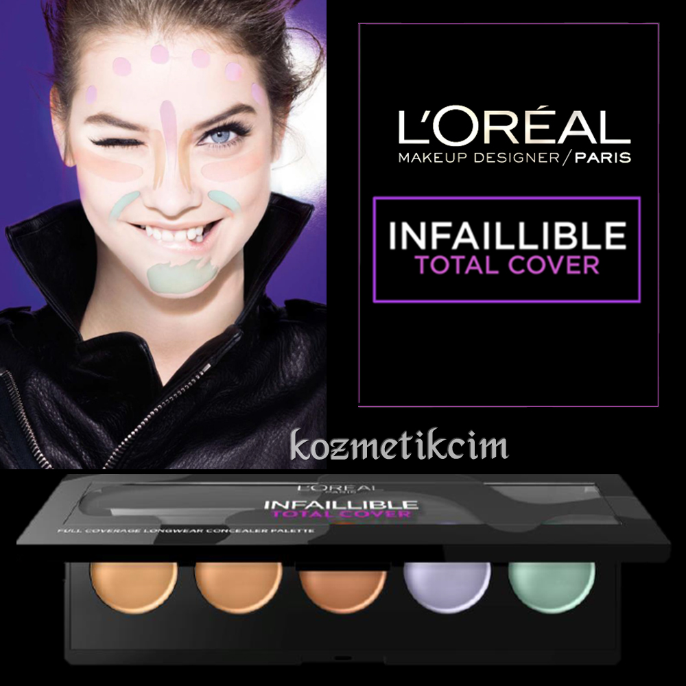 L'Oréal Infaillible Total Cover Kapatıcılığı Yüksek 24 Saat Kalıcı Kamuflaj Paleti