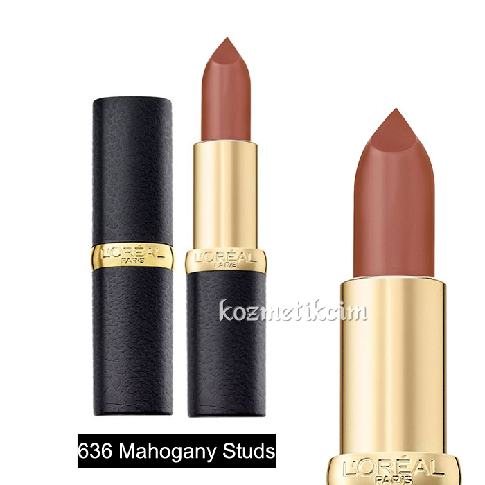 L'Oréal Color Riche Matte Addiction Lipstick 636 Mahogany Studs