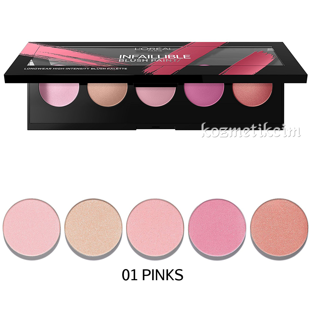 L'Oréal Infaillible Blush Paint Palette 01 Pinks