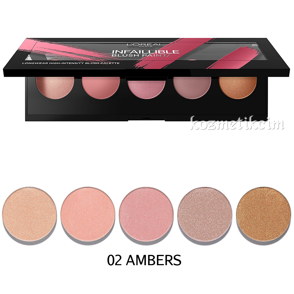 L'Oréal Infaillible Blush Paint Palette 02 Ambers