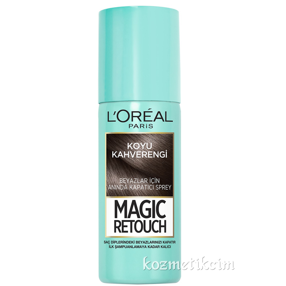 L'Oréal Magic Retouch Beyaz Saç Kapatıcı Sprey Koyu Kahverengi