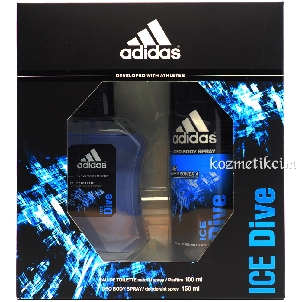 Adidas Ice Dive Edt 100 ML + Deo 150 ml Erkek Set