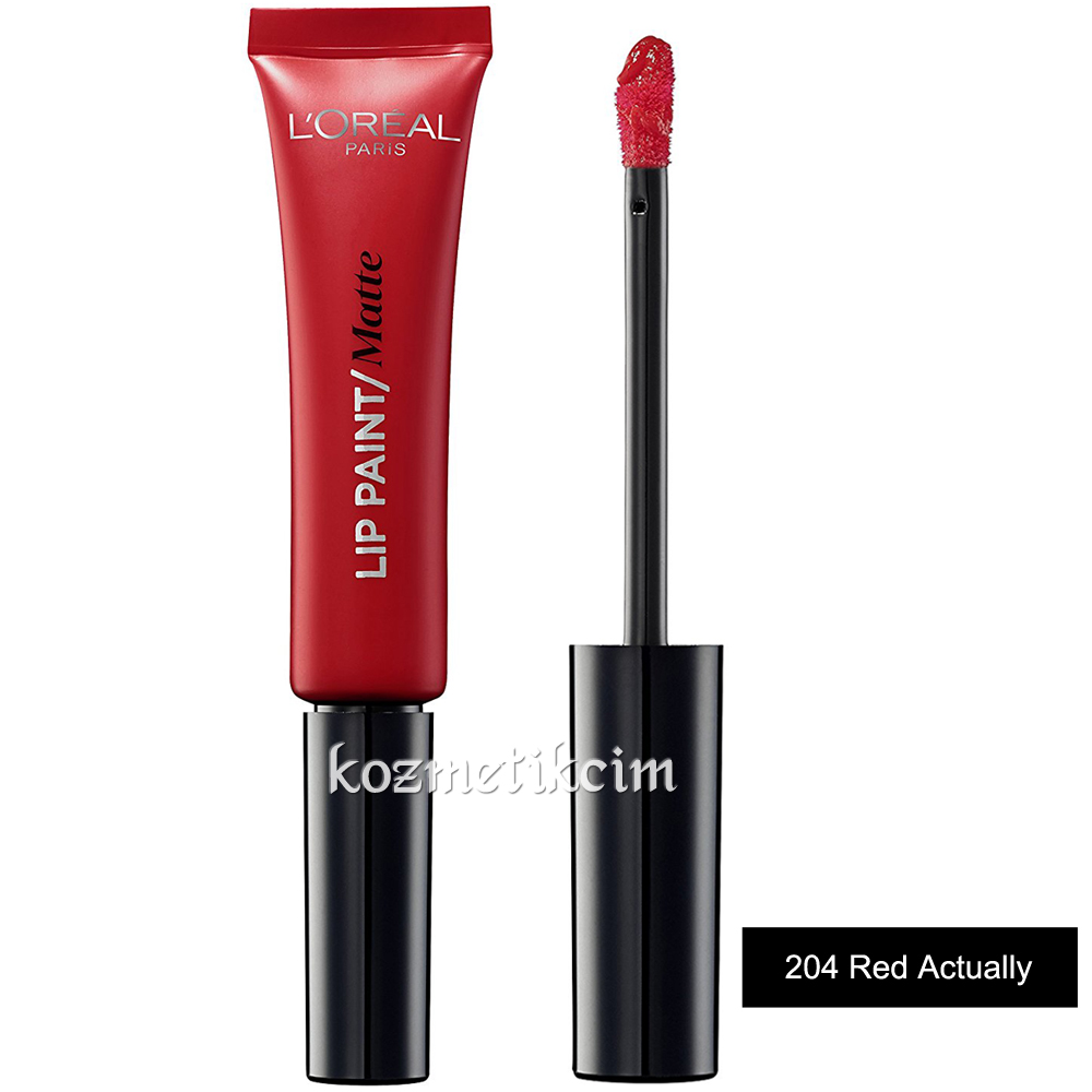 L'Oréal Infallible Lip Paint Matte 204 Red Actually