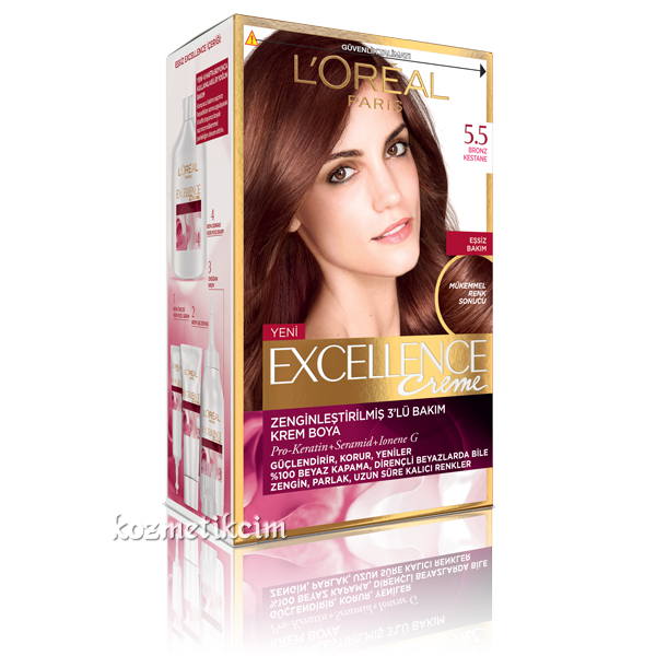 L'Oréal Excellence Creme Saç Boyası 5.5 Bronz Kestane