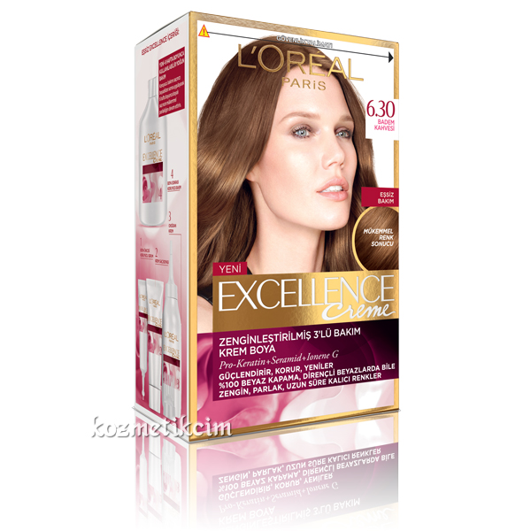 L'Oréal Excellence Creme Saç Boyası 6.30 Badem Kahvesi