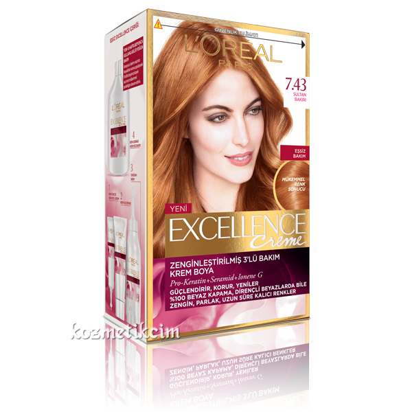 L'Oréal Excellence Creme Saç Boyası 7.43 Sultan Bakırı