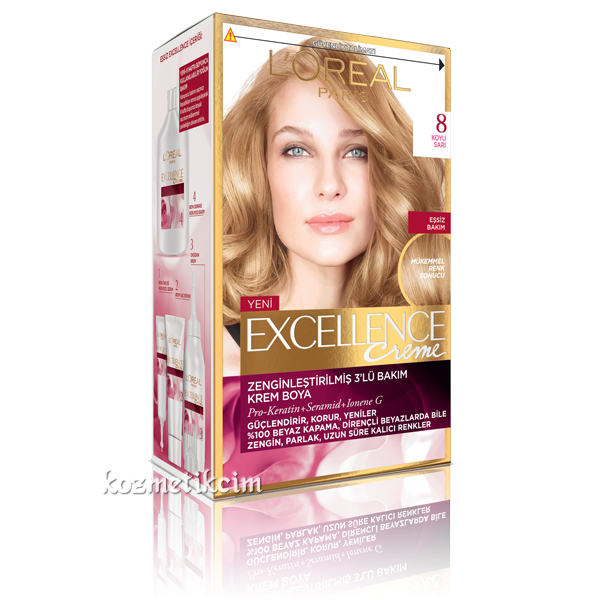 L'Oréal Excellence Creme Saç Boyası 8.0 Koyu Sarı