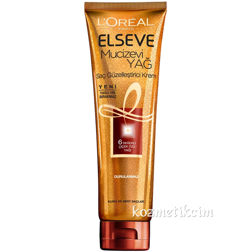 L'Oréal Elseve Mucizevi Yağ Saç Güzelleştirici Krem Kuru ve Sert Saçlar İçin 150 ml