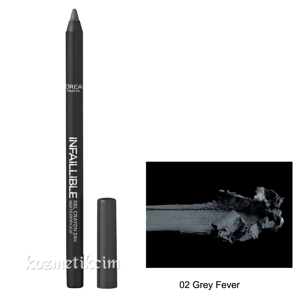 L'Oréal Infallible Gel Crayon Waterproof Eyeliner 02 Grey Fever