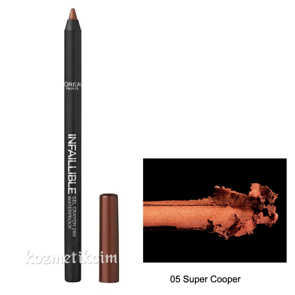 L'Oréal Infallible Gel Crayon Waterproof Eyeliner 05 Super Cooper