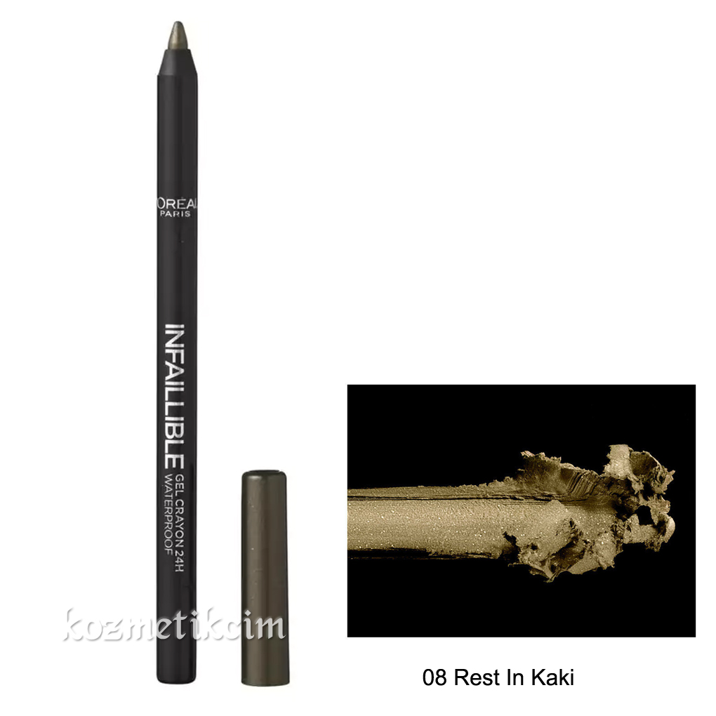 L'Oréal Infallible Gel Crayon Waterproof Eyeliner 08 Rest In Kaki