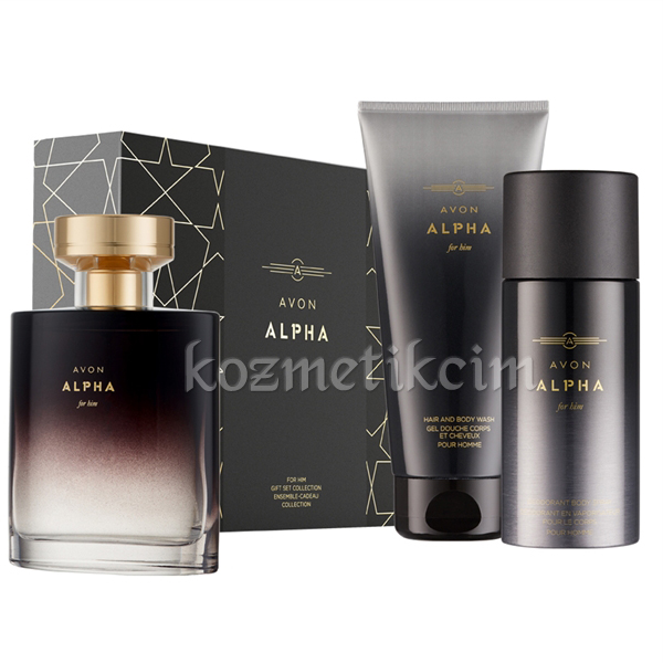 AVON Alpha EDT Erkek Parfüm Seti