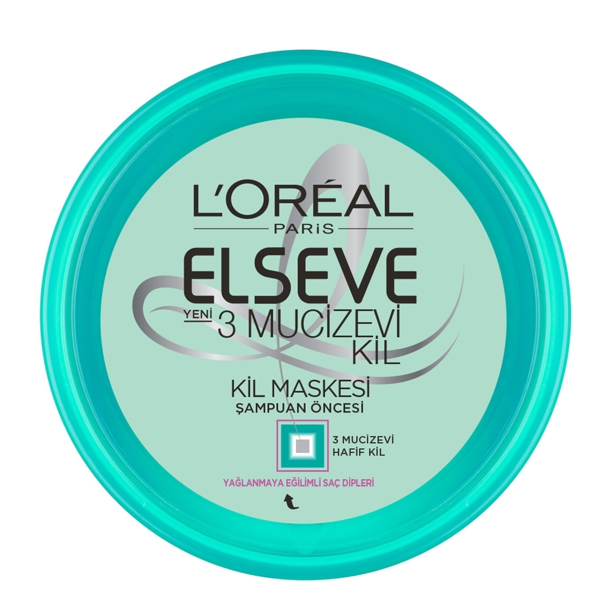 L'Oréal Elseve 3 Mucizevi Kil Maskesi 150 ml