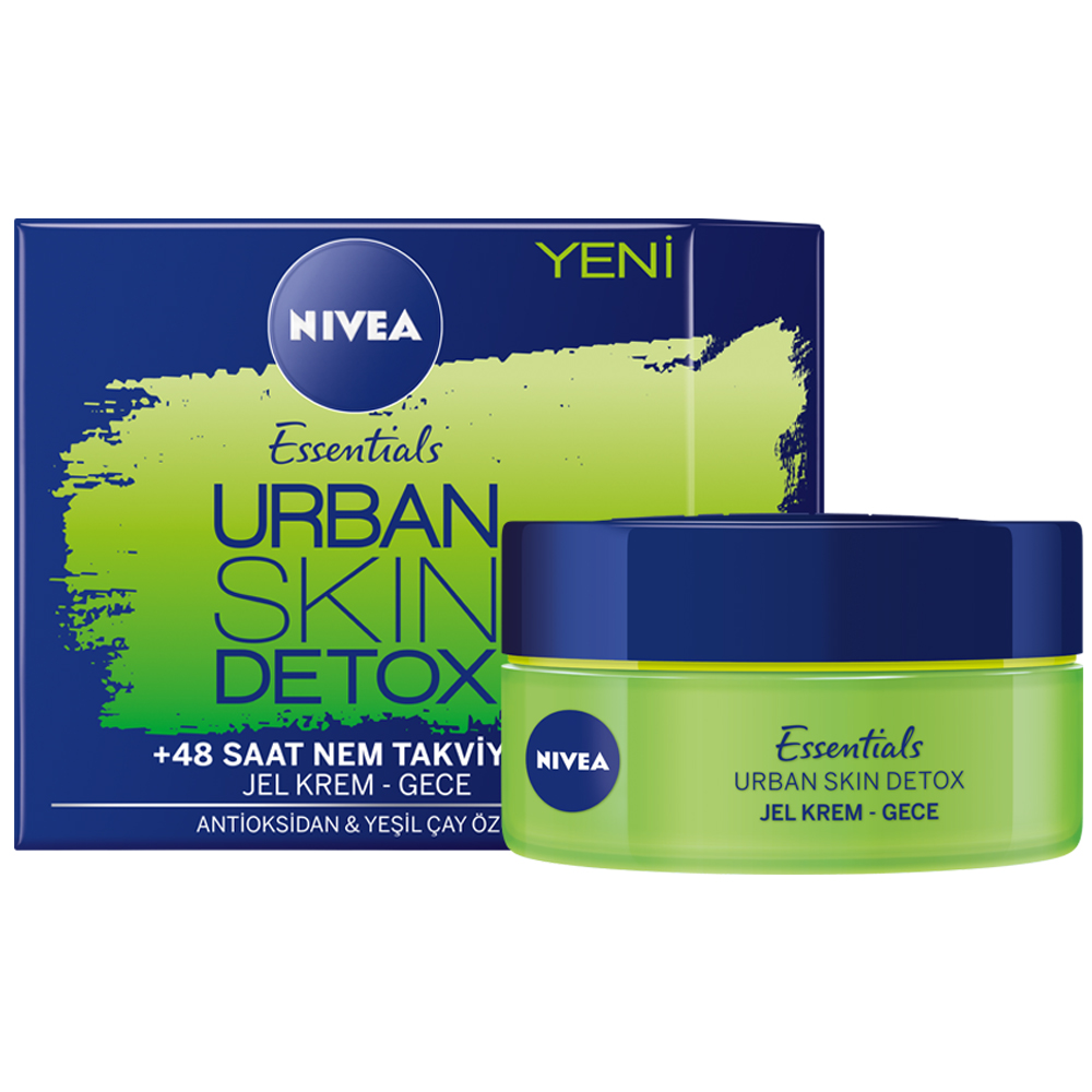 Nivea Essentials Urban Skin Detox Gece Jel Bakım Kremi 50 ml