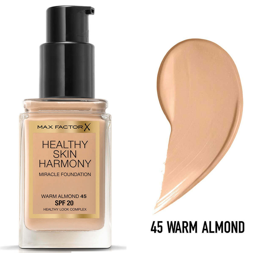 Max Factor Healthy Skin Harmony Foundation 45 Warm Almond