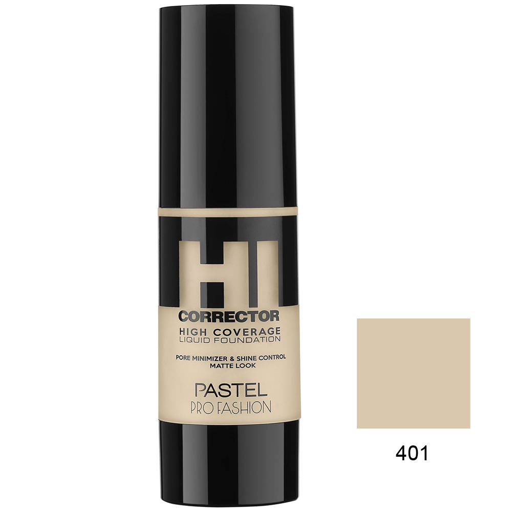 Pastel HI Corrector High Coverage Liquid Foundation 401