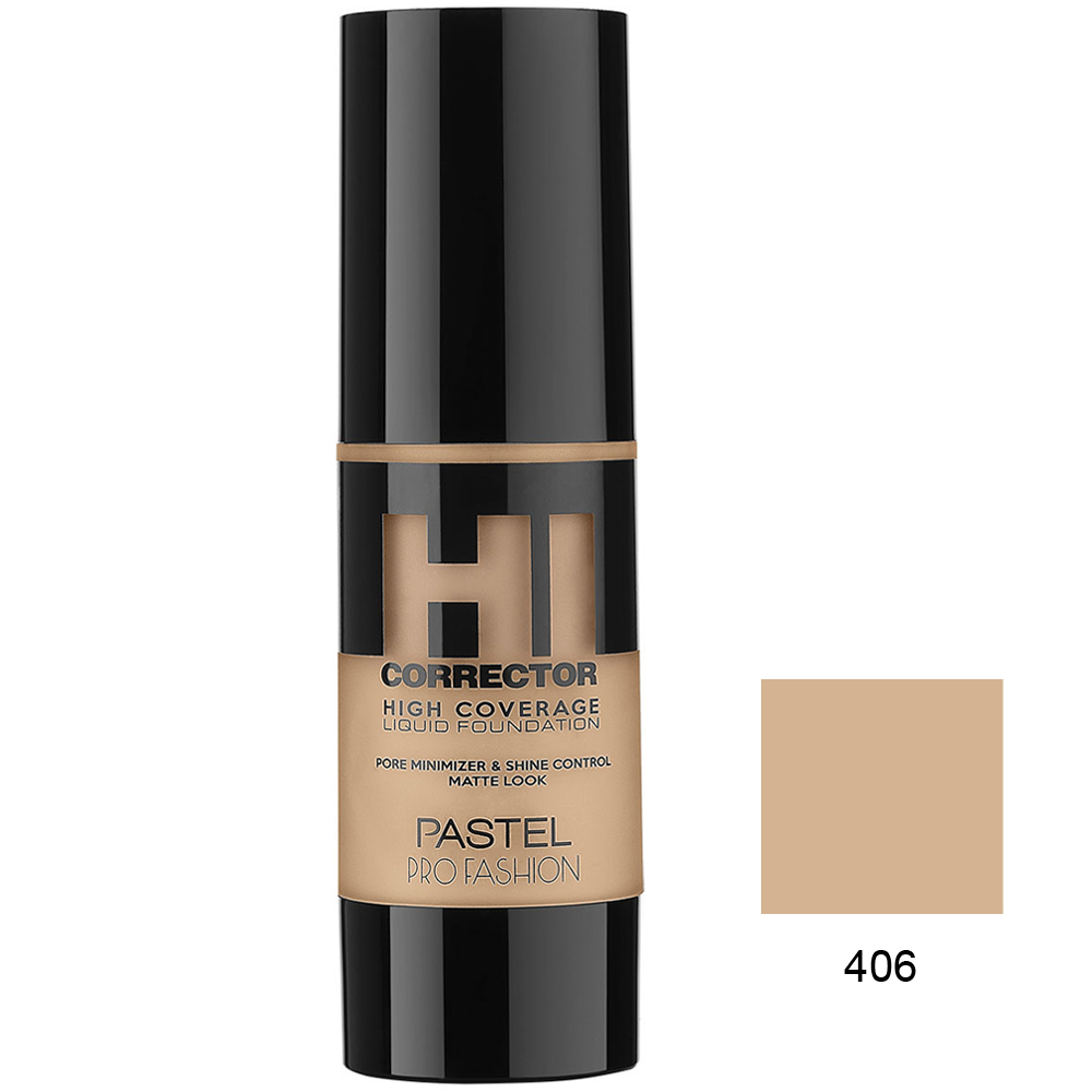 Pastel HI Corrector High Coverage Liquid Foundation 406