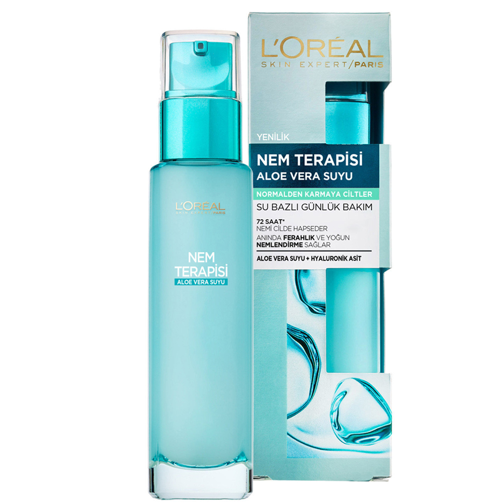 L'Oréal Nem Terapisi Aloe Vera Suyu Normalden Karmaya Ciltler İçin