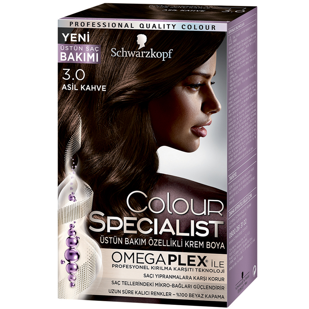 Schwarzkopf Colour Specialist Saç Boyası 3.0 Asil Kahve