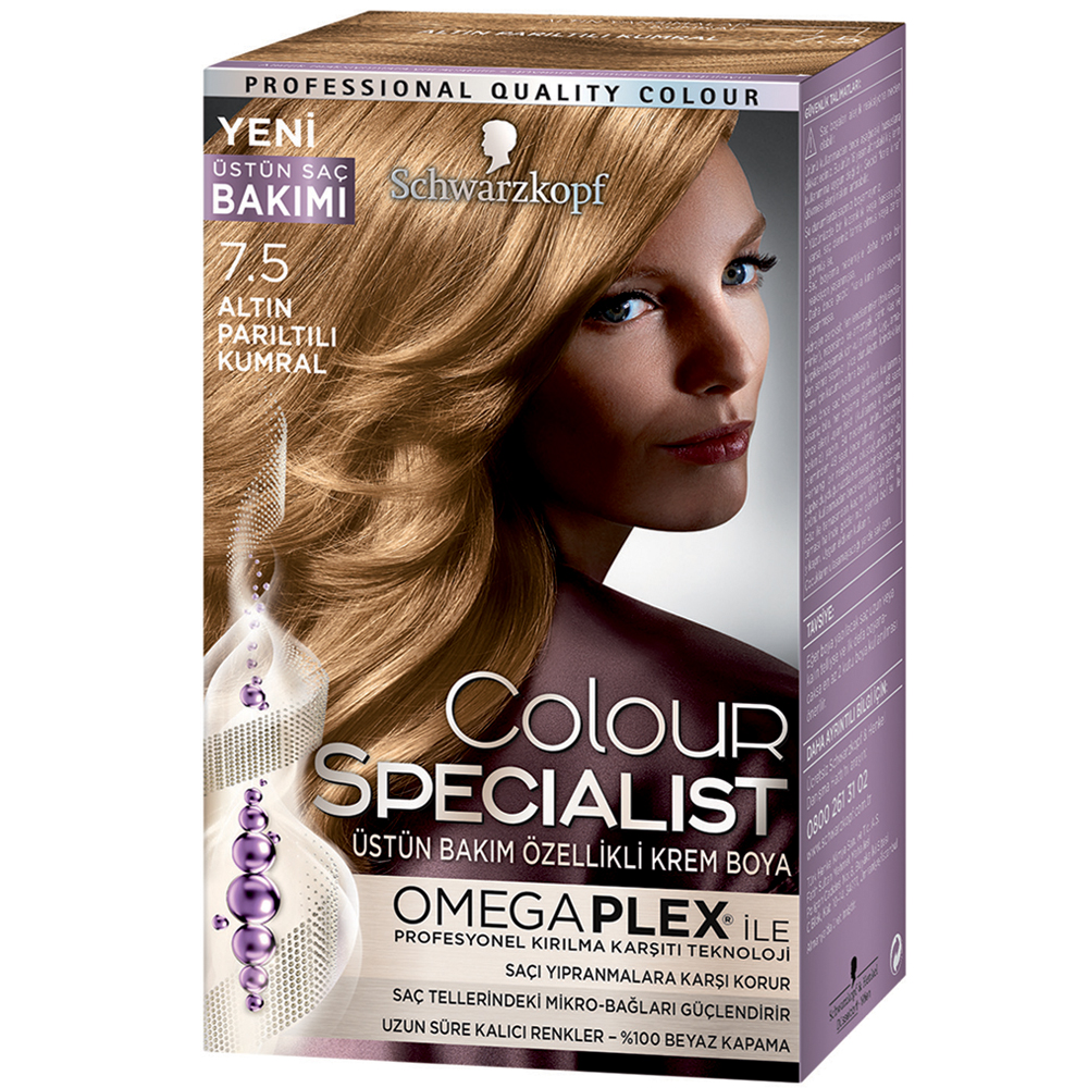 Schwarzkopf Colour Specialist Saç Boyası 7.5 Altın Parıltılı Kumral