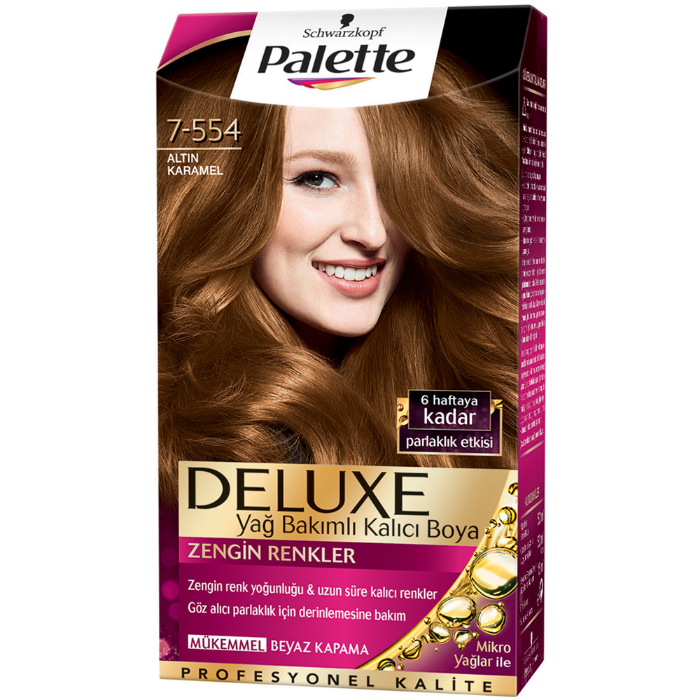 Palette Deluxe Saç Boyası 7-554- Altın Karamel