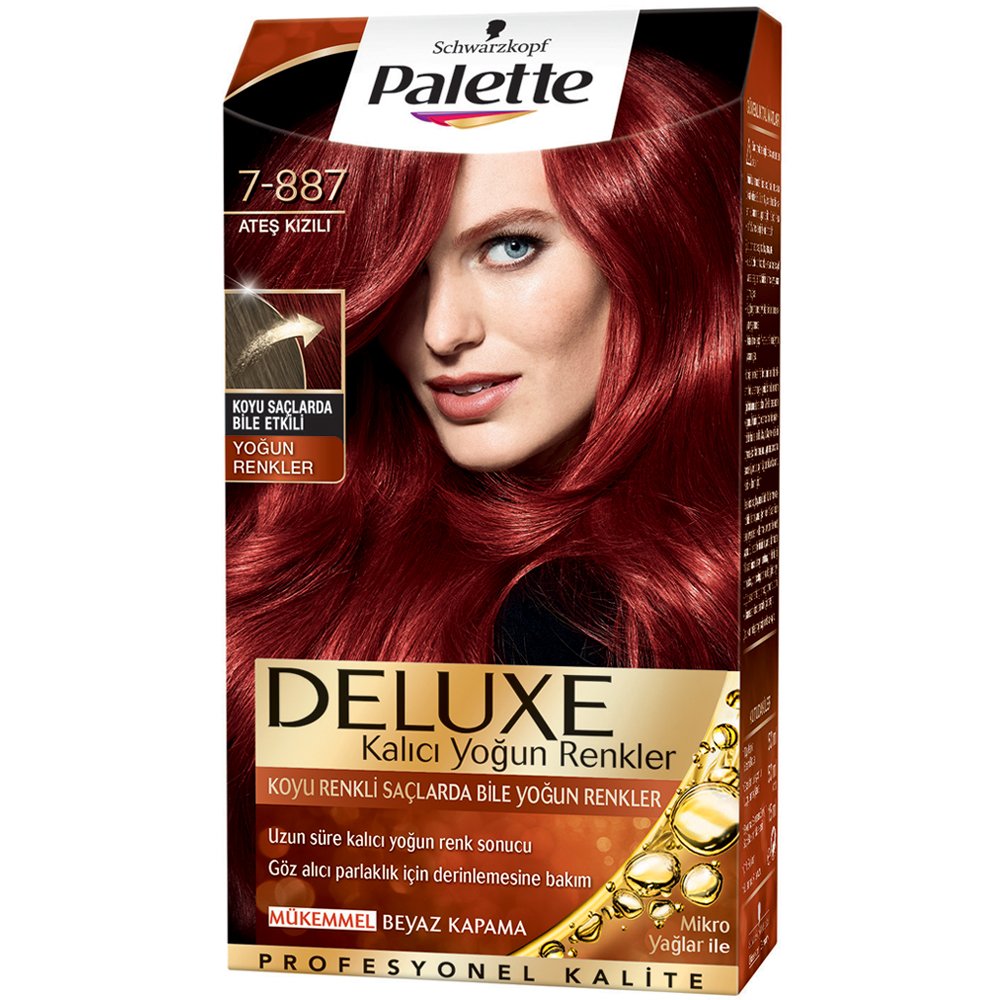 Palette Deluxe Saç Boyası 7-887 Ateş Kızılı