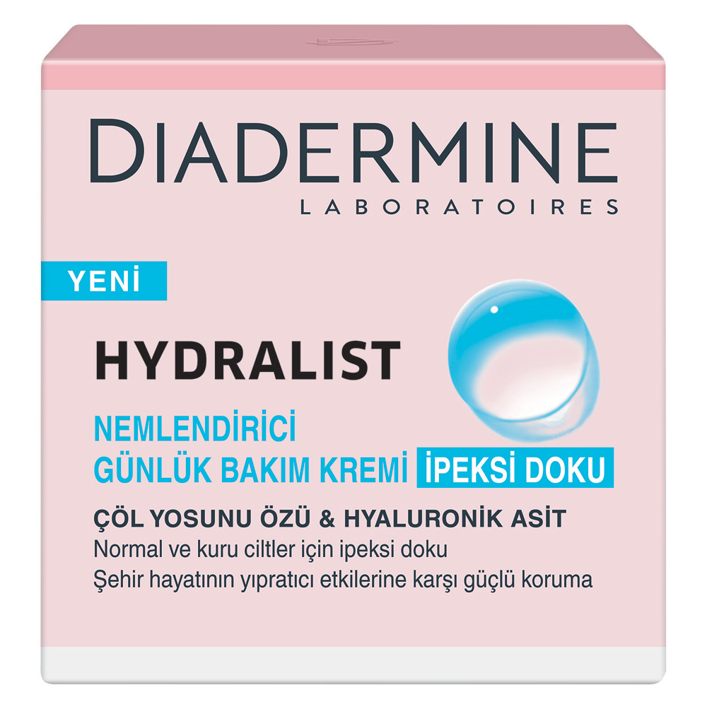Diadermine Hydralist Nemlendirici Günlük Bakım Kremi İpeksi Doku 50 ml