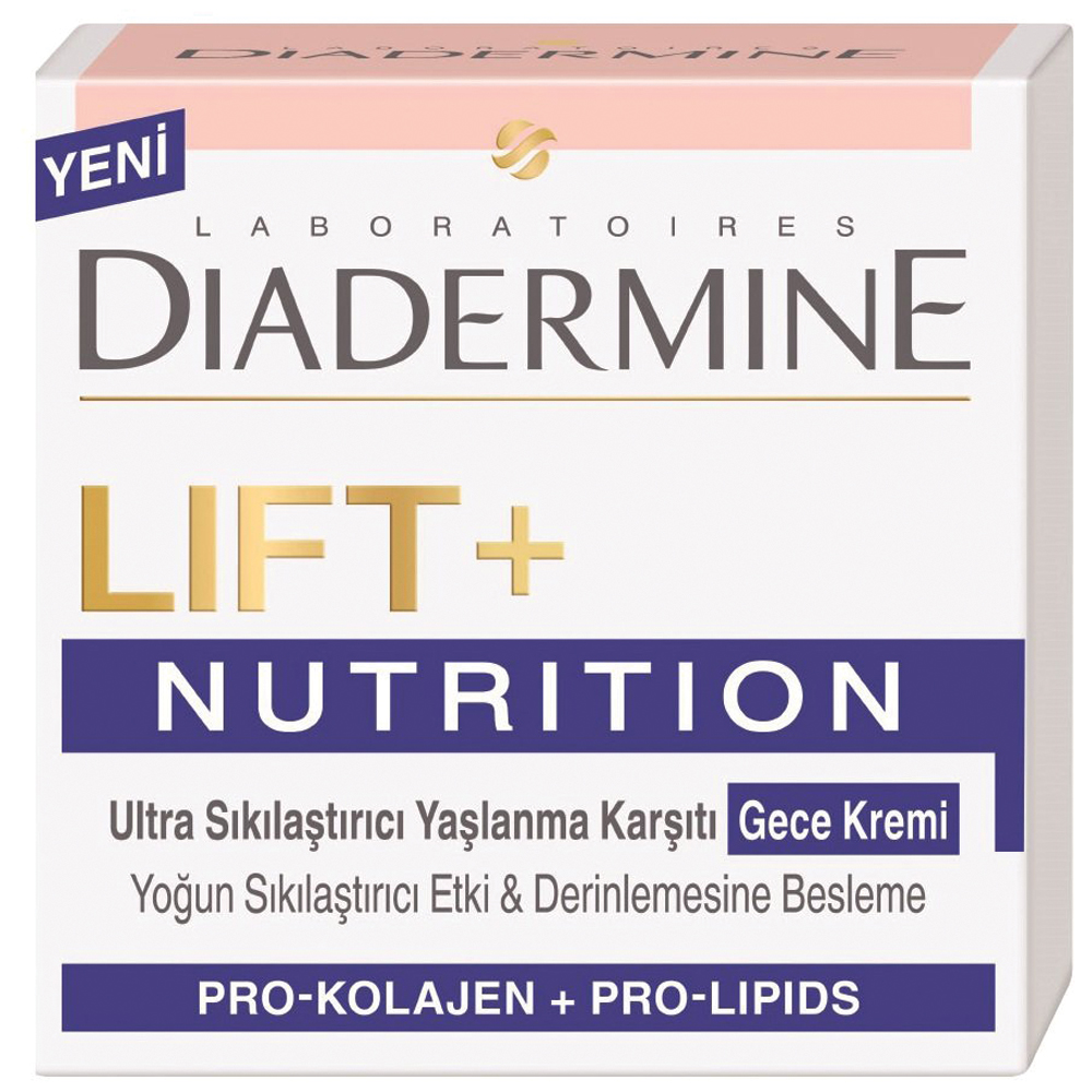 Diadermine Lift+ Nutrition Ultra Sıkılaştırıcı Yaşlanma Karşıtı Gece Kremi 50 ml
