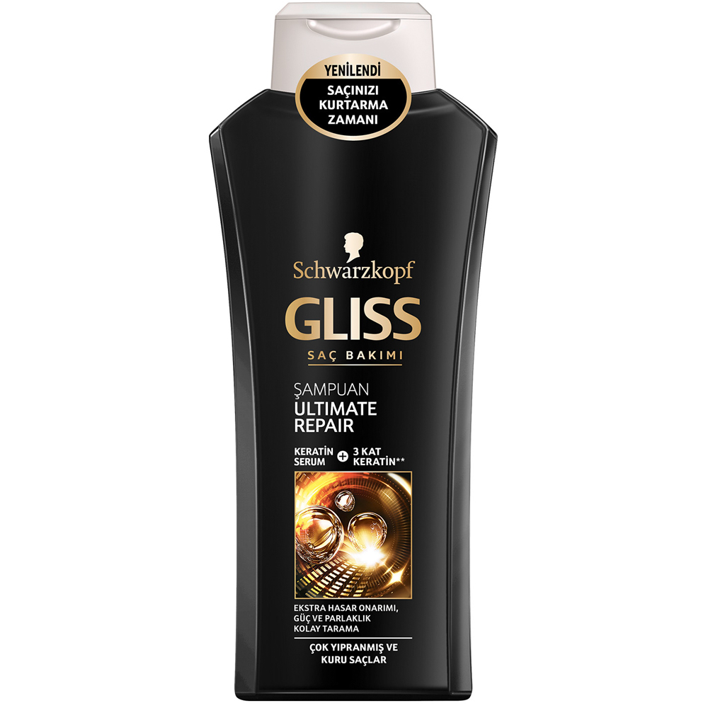 Schwarzkopf Gliss Ultimate Repair Çok Yıpranmış ve Kuru Saçlar İçin Şampuan 550 ml