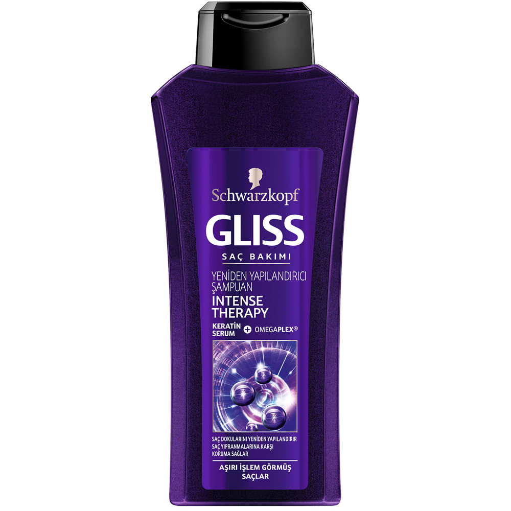 Schwarzkopf Gliss Intense Therapy Aşırı İşlem Görümüş Saçlar İçin Şampuan 550 ml