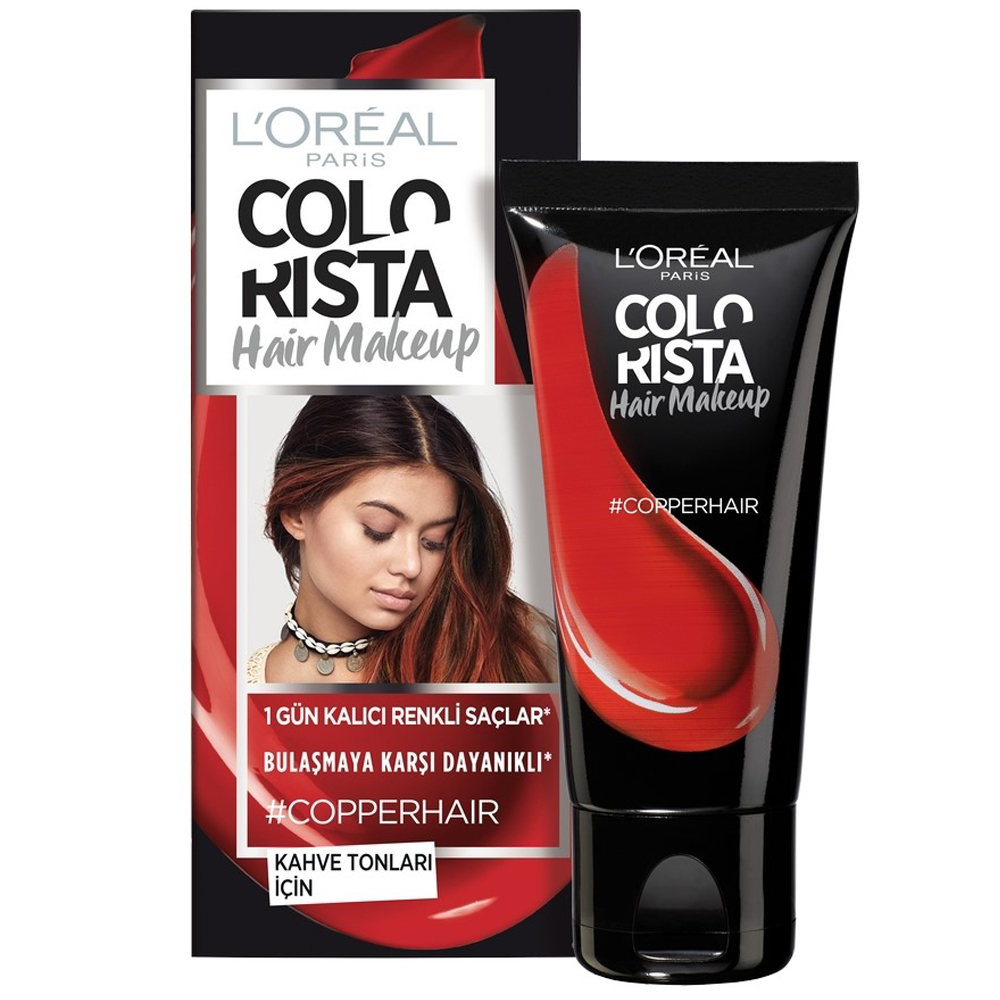 L'Oréal Colorista Hair Makeup 1 Gün Kalıcı Saç Boyası Copper