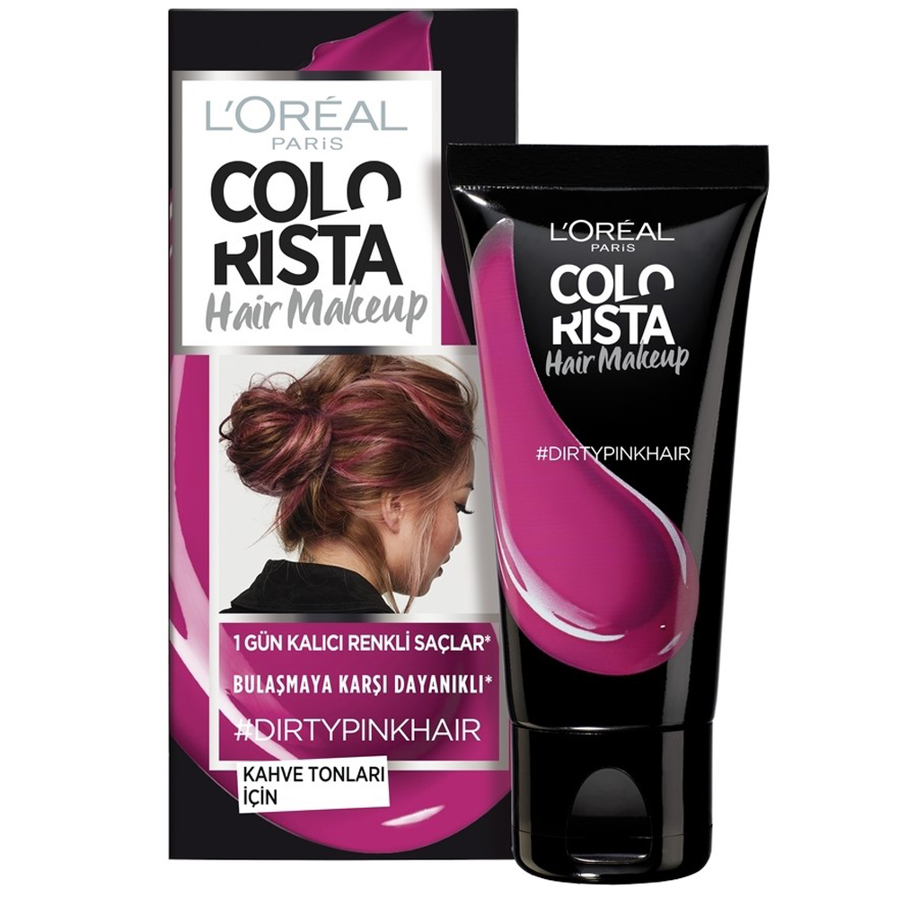 L'Oréal Colorista Hair Makeup 1 Gün Kalıcı Saç Boyası Dirty Pink