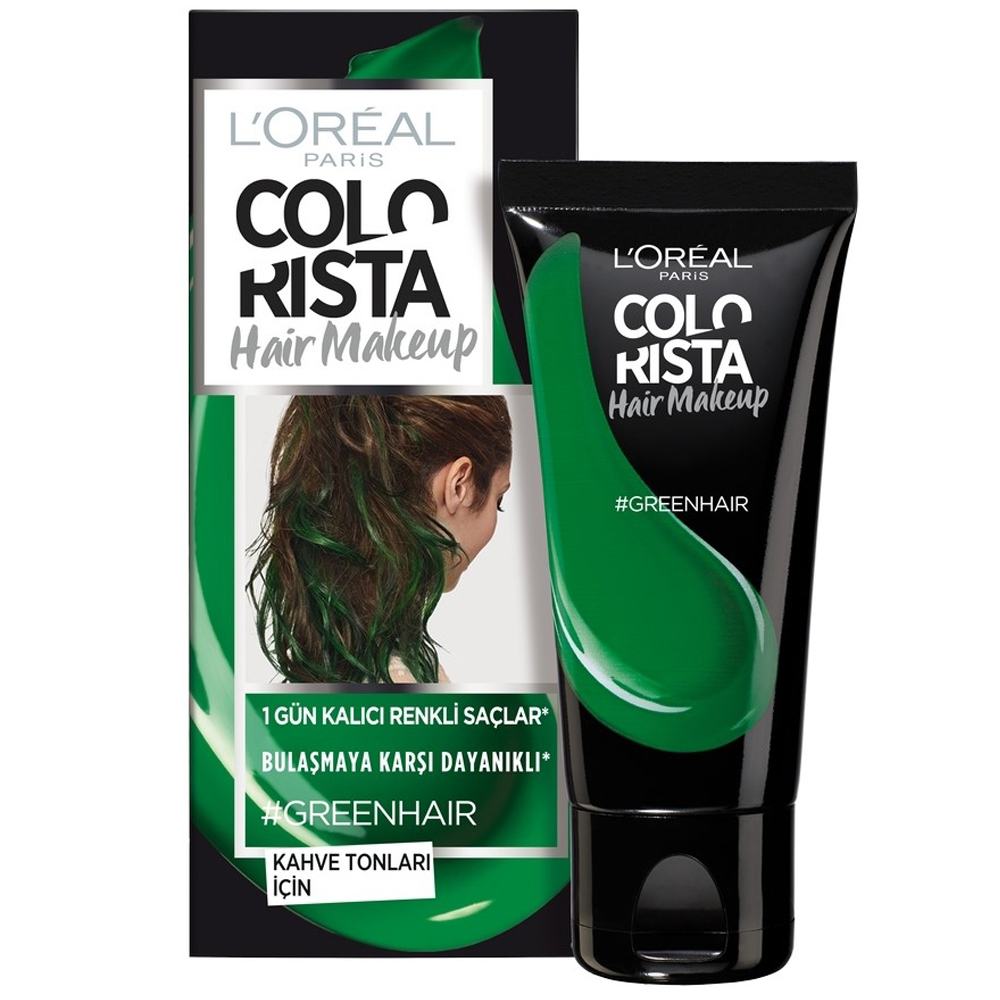 L'Oréal Colorista Hair Makeup 1 Gün Kalıcı Saç Boyası Green