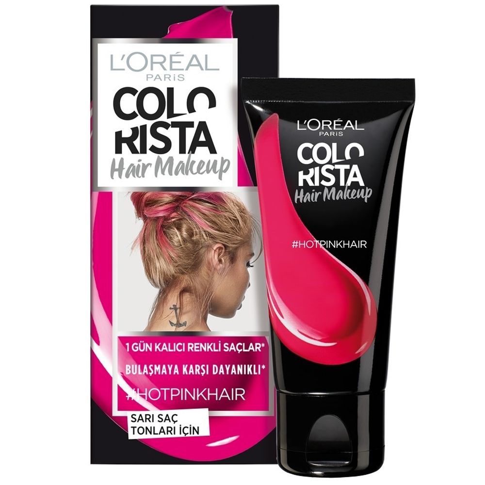 L'Oréal Colorista Hair Makeup 1 Gün Kalıcı Saç Boyası Hot Pink
