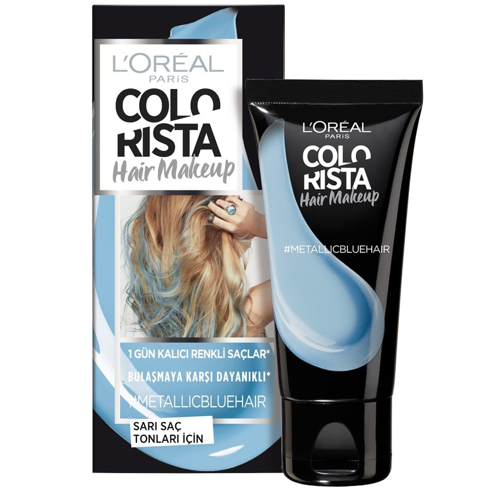 L'Oréal Colorista Hair Makeup 1 Gün Kalıcı Saç Boyası Metallic Blue