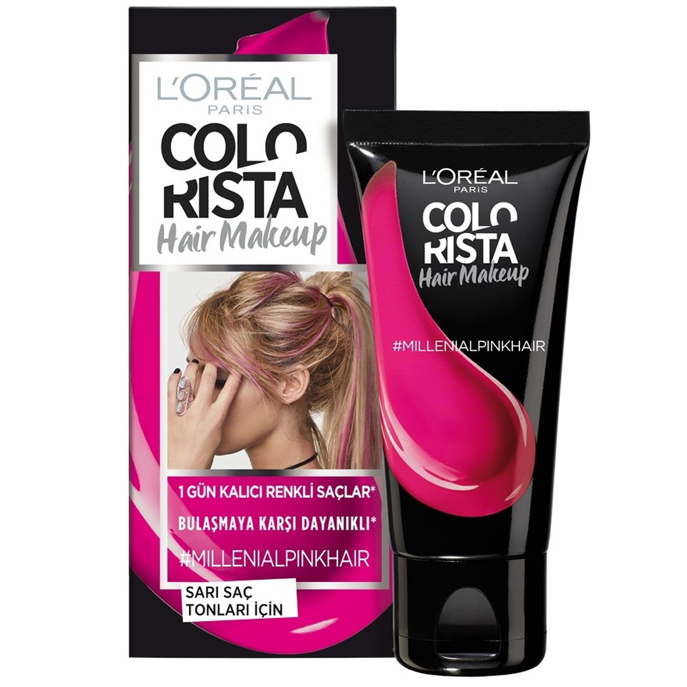 L'Oréal Colorista Hair Makeup 1 Gün Kalıcı Saç Boyası Millenial Pink